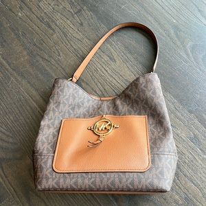 MK Brown Leather Bag